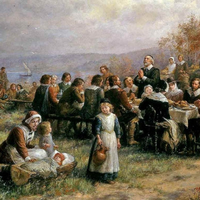 Was wine served at the first pilgrim Thanksgiving dinner?