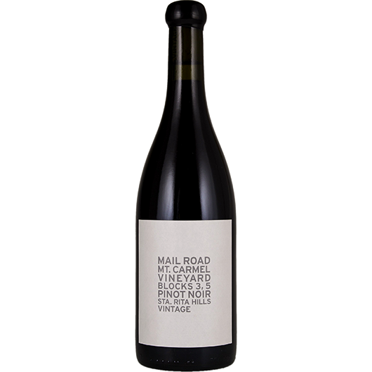 Mail Road, Mt. Carmel Vineyard Blocks 3, 5 Pinot Noir, Sta. Rita Hills, California, United States