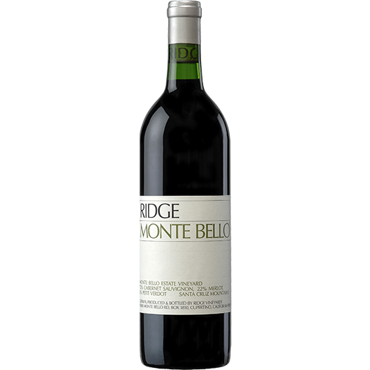 Ridge, California Cabernet Sauvignon Monte Bello, Santa Cruz Mountains, California, United States